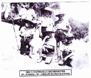 SCOUTS DE FRANCE 1ERE GROUPE BAYARD 1948 1954 N0026